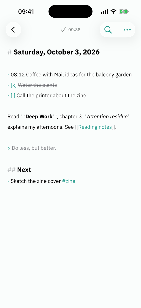 Markdown, styled as you type